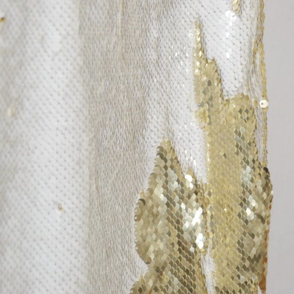 Free People Gold/ Ivory Seeing Double Sequin Dress Size S - Picture 8 of 15